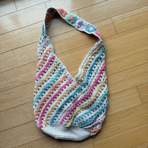Multicolor Crochet Shoulder Bag